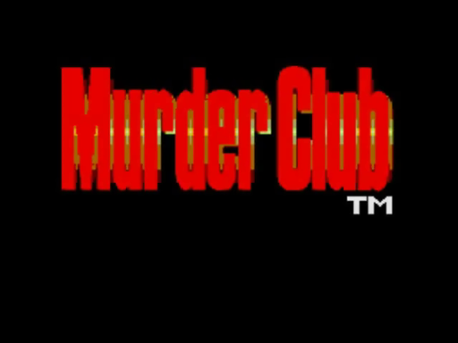 J.B. Harold Murder Club title screen for TurboGrafx CD